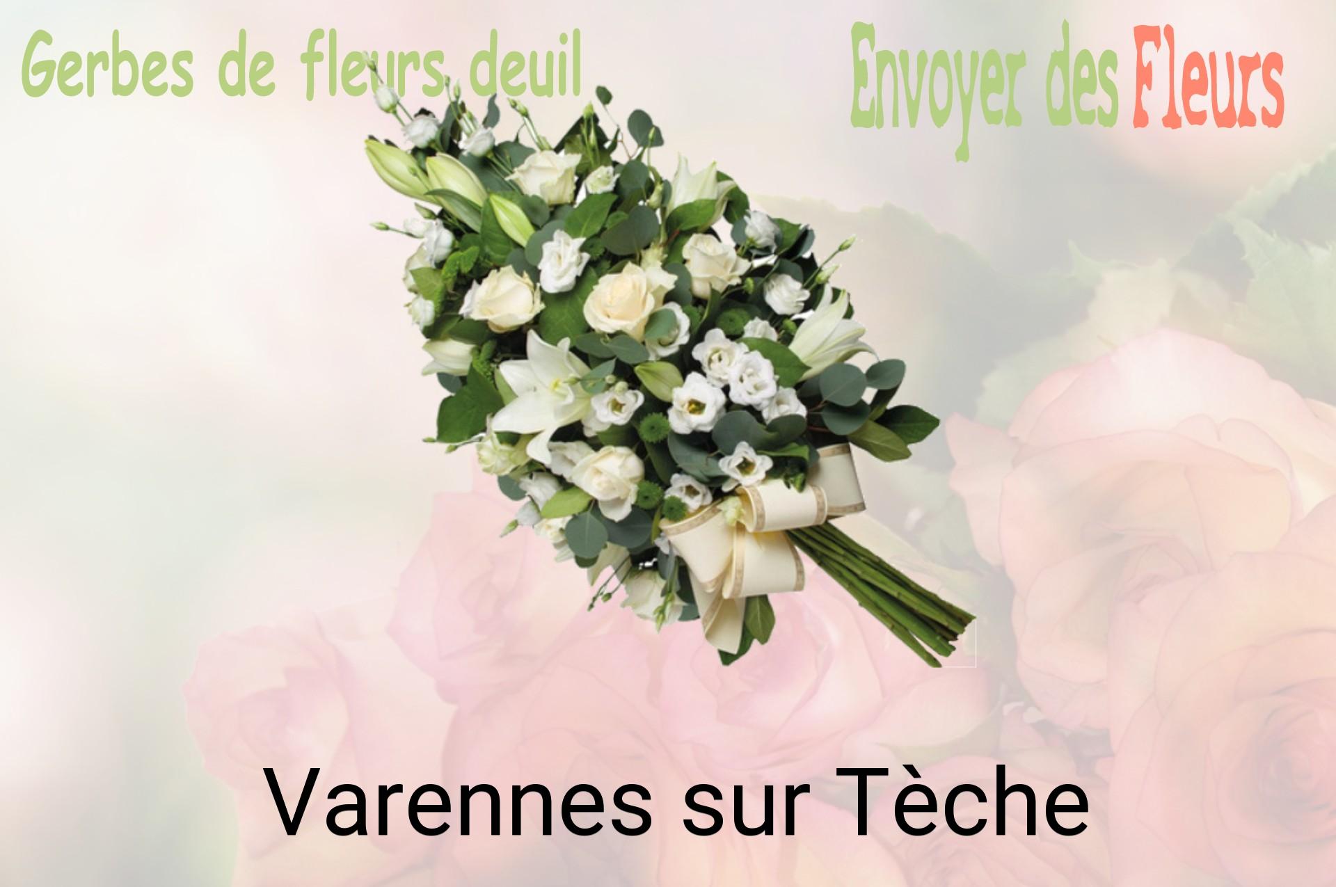 Gerbe de fleurs de deuil livrée à Varennes-sur-Tèche